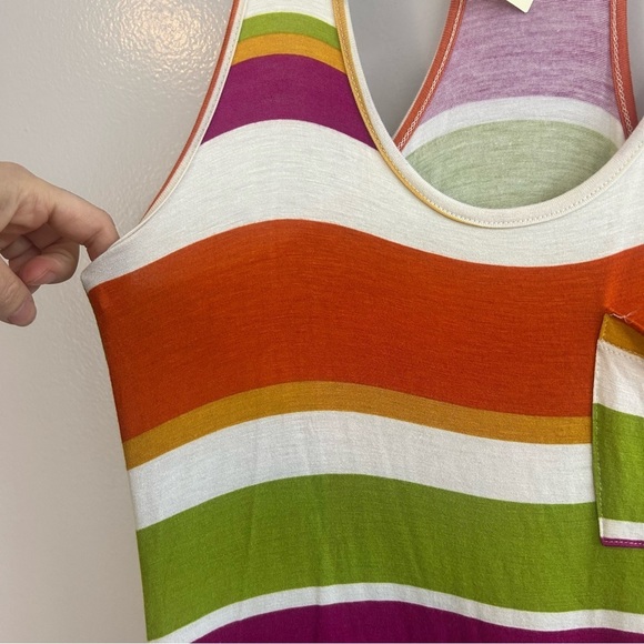 NWT Arden B Colorful Striped Sleeveless Maxi Dress Size Medium - Picture 3 of 6
